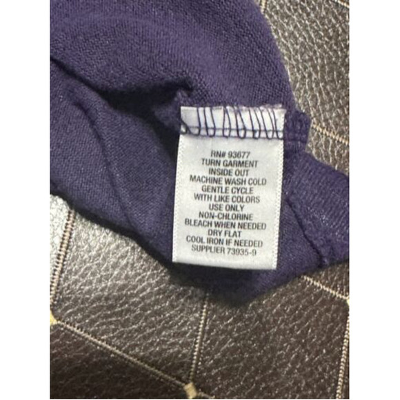 Liz Claiborne Women's Purple Sweater with 3/4 Sleeves - Size PM - Picture 7 of 8